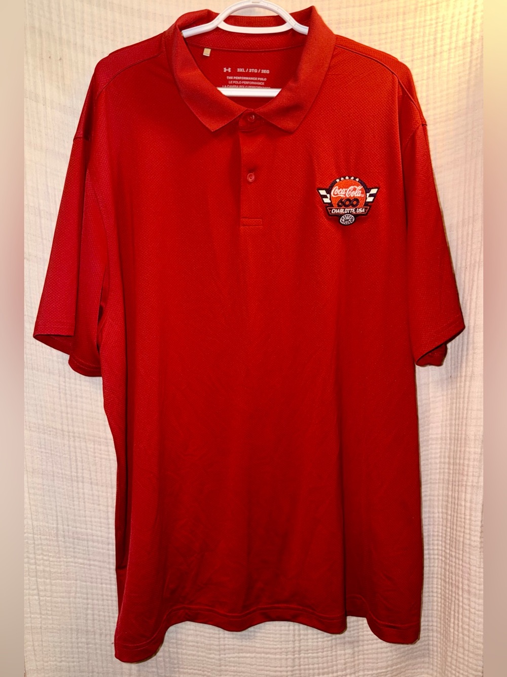 Under Armour Coca-Cola 600 Charlotte, USA Performance Polo Plus Size 3X NASCAR-J